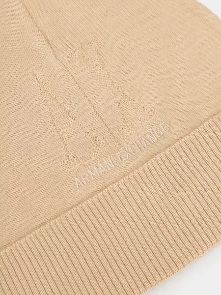 Шапка Armani Exchange бежевая
