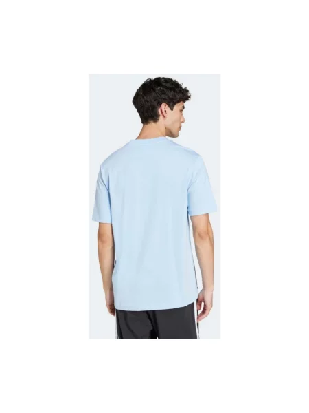 T-shirt z detalem z logo Adidas niebieska