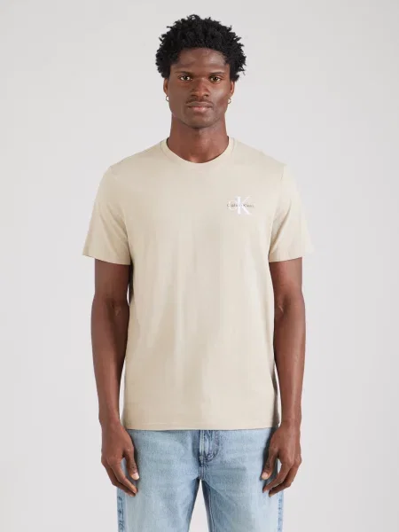 Calvin Klein Jeans Tričko tmavošedá biela
