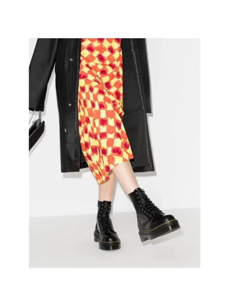 Botki Dr. Martens skórzane retro czarne