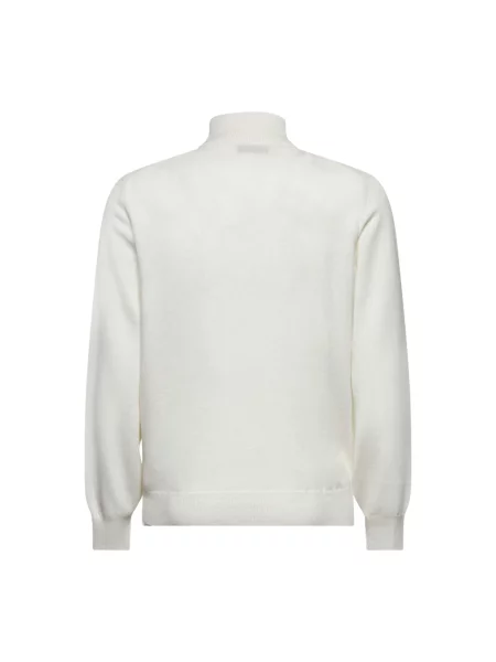 Sweter z golfem Brunello Cucinelli z kaszmiru do golfa biały