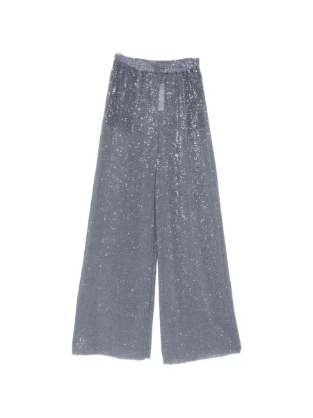 Pantaloni L'idée cu paiete gri