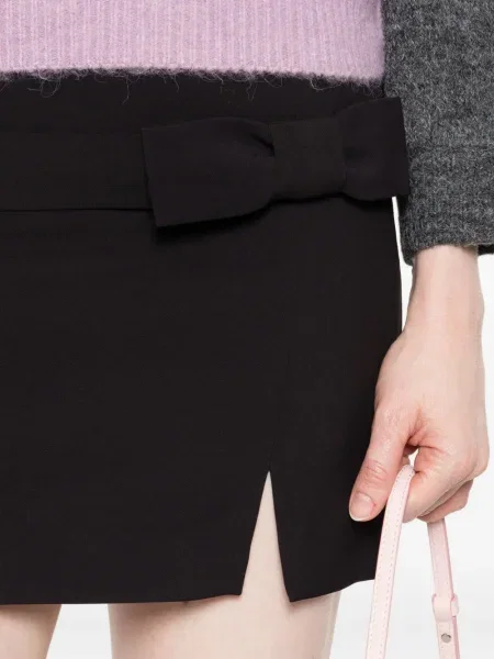 Fusta mini Twinset cu funde negru