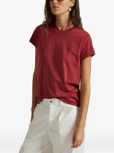 Tricou polo Polo Ralph Lauren cu dungi cu două rânduri de nasturi cu aplicații negru
