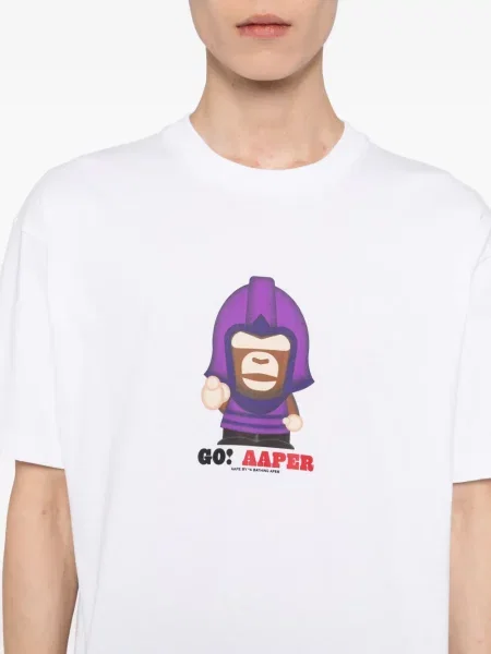 Tricou Aape By A Bathing Ape alb