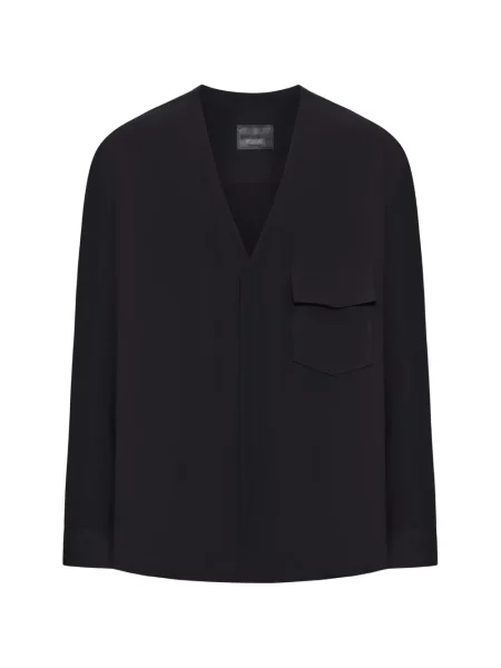 Яке Giorgio Armani с V-образно деколте черно