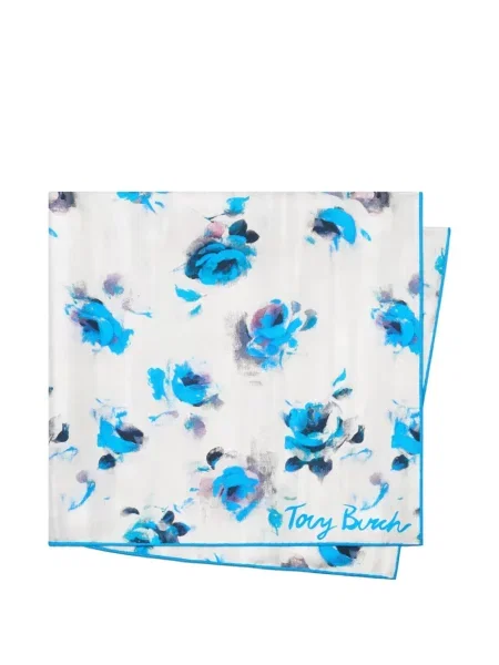 Fular Tory Burch albastru