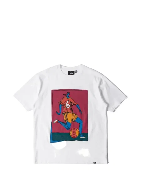 Tricou By Parra cu imagine alb