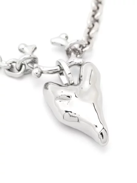 Mažas vėrinys Vann Jewelry su širdelėmis sidabrinė