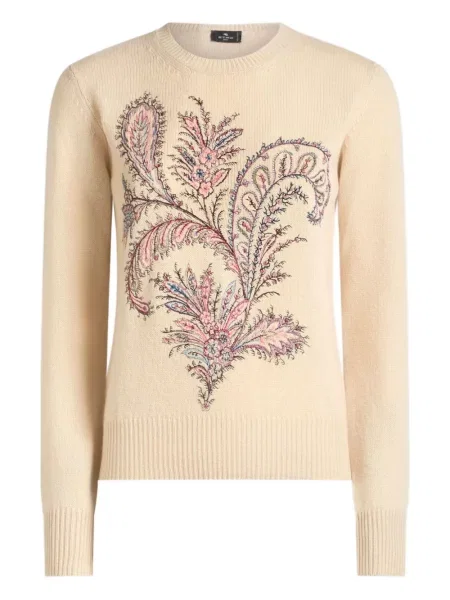 Pulover Etro cu model paisley din jacard