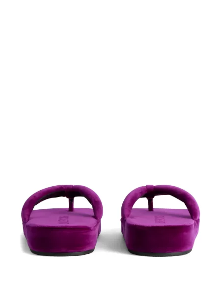Stringai Balenciaga velvetinės su platforma violetinė