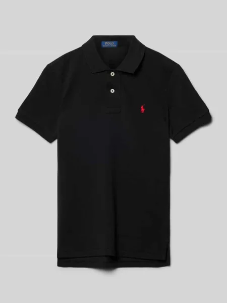 Koszulka polo z wyszywanym logo Polo Ralph Lauren Teens czarna