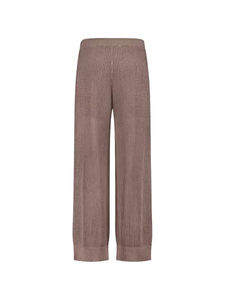 Pantaloni Brunello Cucinelli tricotate maro