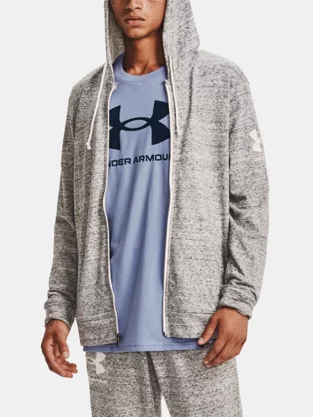Geacă Under Armour din material terry gri