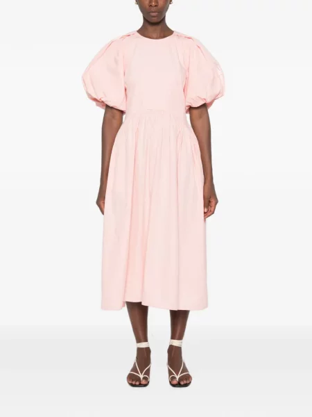 Rochie Stine Goya cu broderie roz