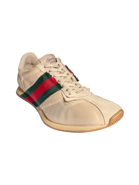 Sneakersy Gucci skórzane beżowe