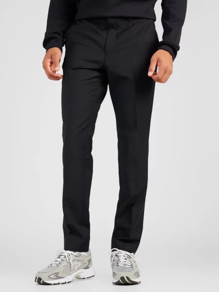 HUGO de lână pantaloni | extra slim fit negru