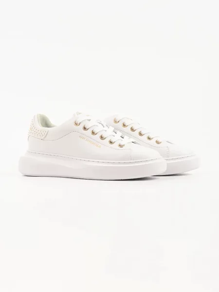 Karl Lagerfeld Kore sneakers dámske kožené biela