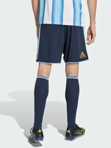 Переработанный спортивные шорты Adidas синие