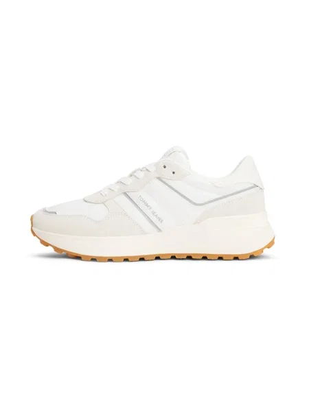 Dámske topánky Tommy Jeans Cleated Runner ecru biela