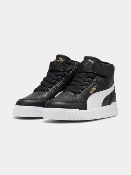 Дитячі Кеди високі PUMA Shuffle Downtown Mid Ac+ Ps комбінований верх чорний