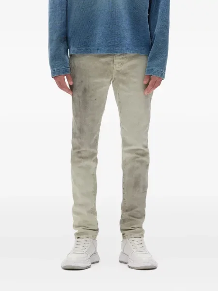 Ošoupané džíny Purple Brand s oděrkami fialové