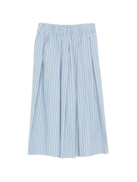 Spódnica midi My Myths w paski niebieska