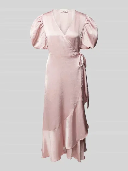 Sukienka długa z bufiastymi rękawami model ‘Sinda’ A-view