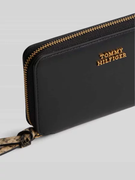 Tommy Hilfiger Portfel Th Leather Med Za Wallet czarny