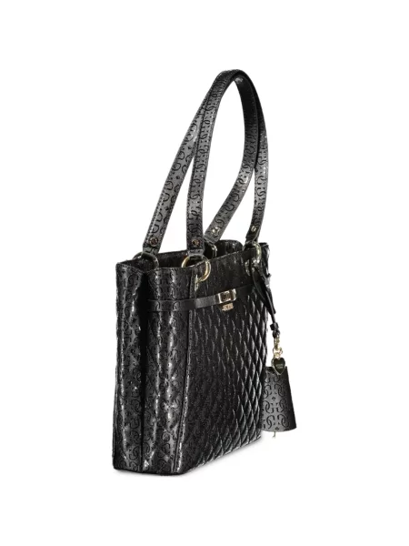 Ватиран шопинг чанта Guess черно