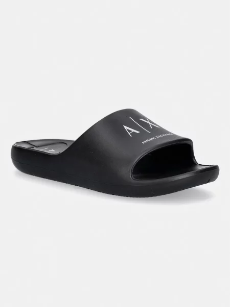 ARMANI EXCHANGE Saboți / alb negru