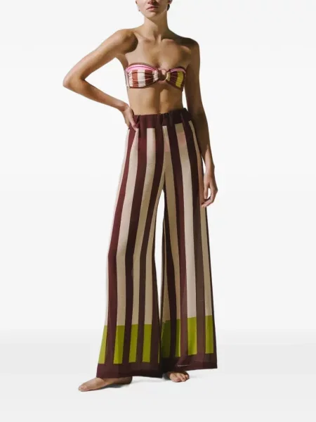 Pantaloni palazzo Baobab maro