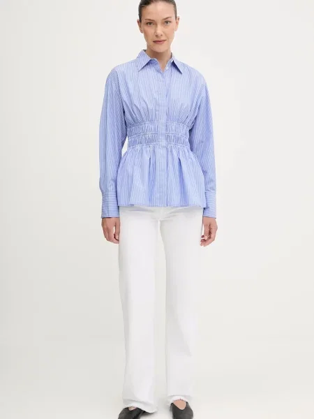 Rag & Bone koszula slim z kołnierzykiem klasycznym niebieski