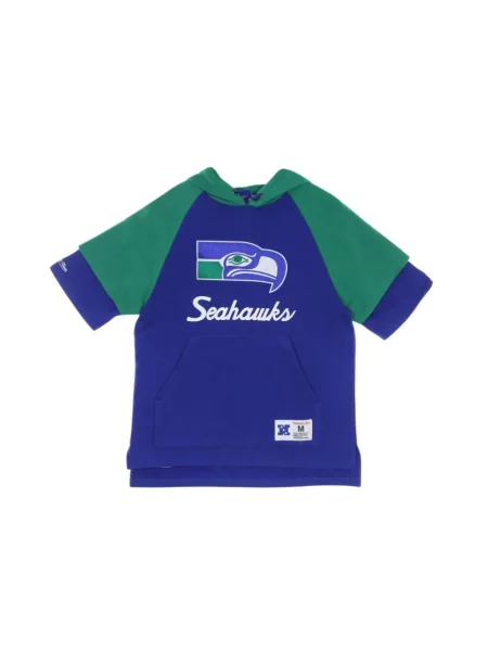Bluza z kapturem Mitchell & Ness z kapturem niebieska