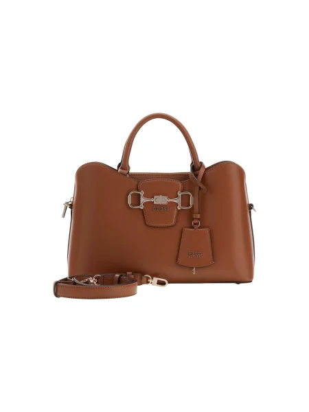 Guess kabelka typu tote dámska z imitácie kože JANIE hnedá