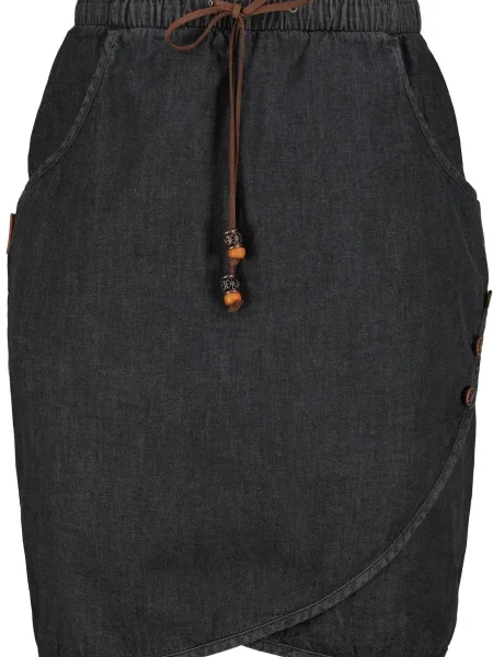 Alife and Kickin Fustă Lucia denim negru