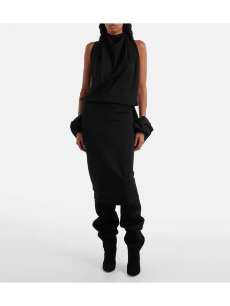 Rochie midi Alaïa până la genunchi de costum negru