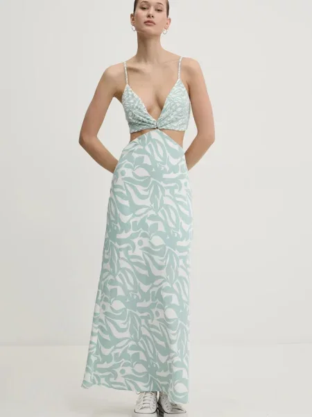Abercrombie & Fitch rochie maxi mulata alb