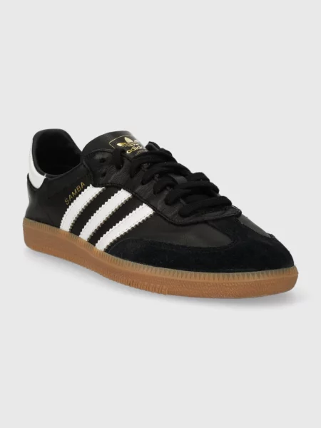 Кожаные кроссовки Adidas Originals черные