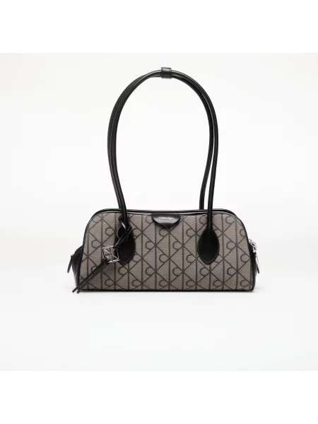 Calvin Klein Geantă de umăr maro deschis / negru gri