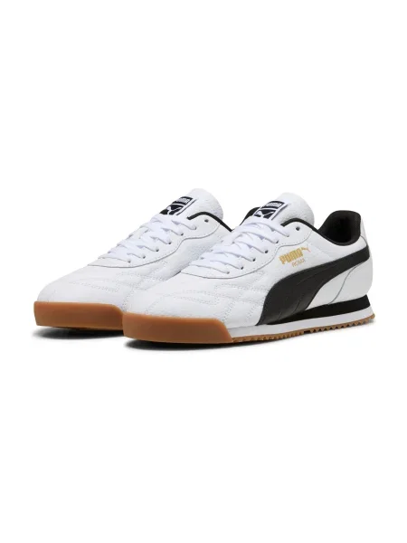 PUMA Nízke tenisky Roma Anniversario zlatá / čierna biela