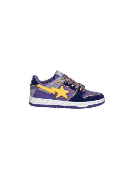A Bathing Ape sneakersy skórzane STA #4 fioletowy