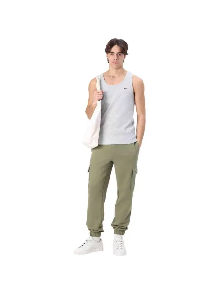 Tričko Lacoste sivá