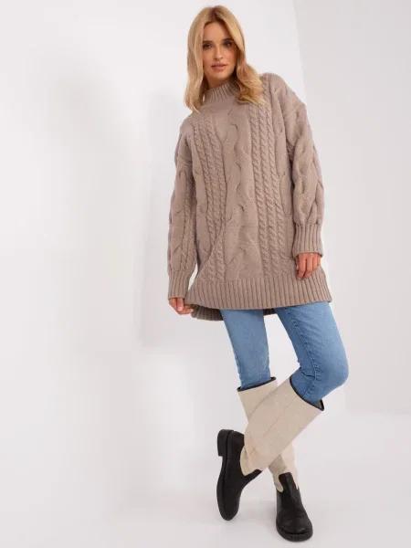 Pulover Fashionhunters bej