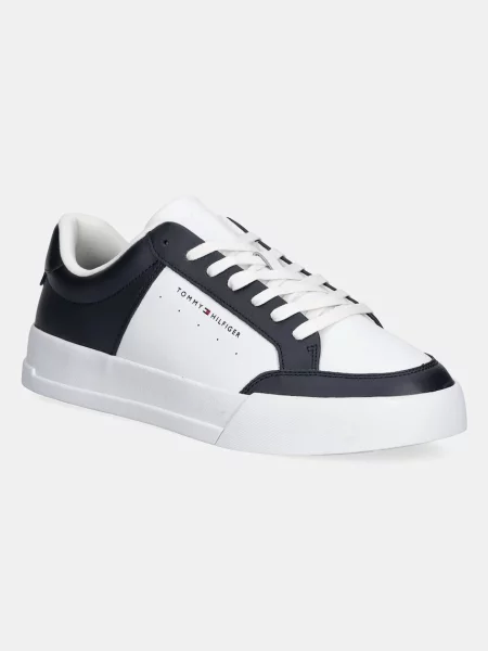 Маратонки Tommy Hilfiger TH COURT MIX LTH тъмносиньо бяло