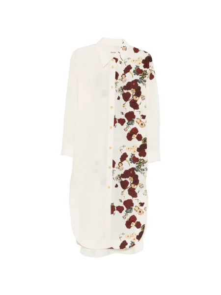 Sukienka midi Khaite w kwiatki z nadrukiem do kolan