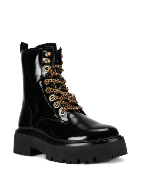 Botine Kurt Geiger London din piele de lac negru