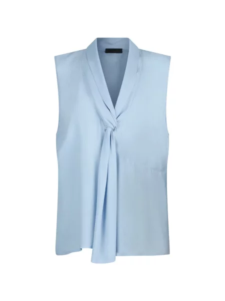 Top Liu Jo cu decolteu în V albastru