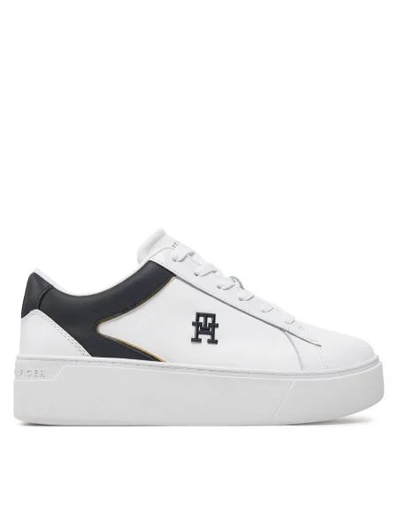 Platform talpú tornacipő Tommy Hilfiger fehér