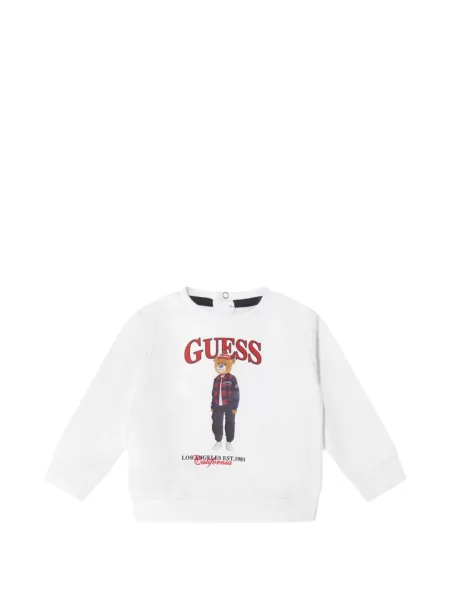 Dětské džíny Guess bílé